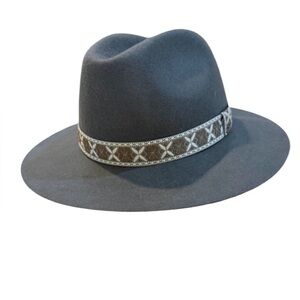 Gelso Bianco Firenze Gray Wool Fedora Hat‎ | NWT | Made in Italy